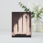 ヴィンテージスケルトンアートポストカード ポストカード (スタンド正面)