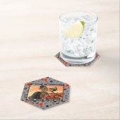 ヴィンテージスケルトンゴシックダークフローラ結婚ズ ペーパーコースター (インサイチュ)