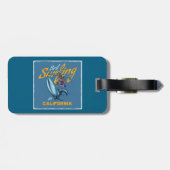 ヴィンテージスケルトンサーフィンカリフォルニアビーチ ラゲッジタグ (裏面横)