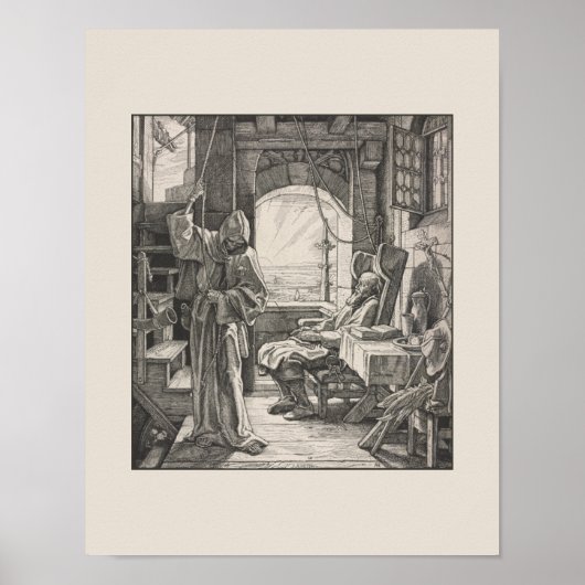 ヴィンテージスケルトンダンスオブデス2スカルアート ポスター (正面)