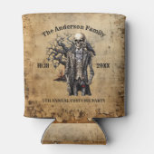 ヴィンテージスケルトンツリーオールド紙ハローウィンパーティ 缶クーラー (裏面)