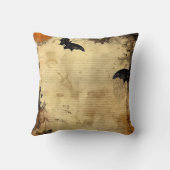 ヴィンテージスケルトンハロウィーンハーベストパーティー クッション (裏面)