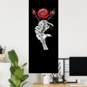 ヴィンテージスケルトンバラバレンタイン ポスター (ホームオフィス)