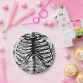 ヴィンテージスケルトンボーンズトルソ体ハロウィーン ペーパープレート (パーティー)