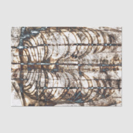 ヴィンテージスケルトンリブケージブラウンホワイトX線 薄葉紙