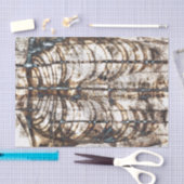 ヴィンテージスケルトンリブケージブラウンホワイトX線 薄葉紙 (クラフト)