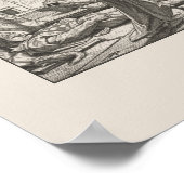 ヴィンテージスケルトンヴァイオリンの死のスカル音楽 ポスター (角)