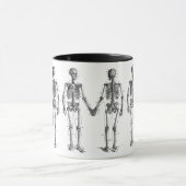 ヴィンテージスケルトン図(番号付きボーン付き) マグカップ (中央)