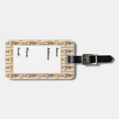 ヴィンテージスケルトン定義 ラゲッジタグ (正面横)