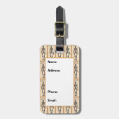 ヴィンテージスケルトン定義 ラゲッジタグ (正面縦)