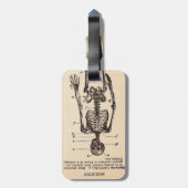 ヴィンテージスケルトン定義 ラゲッジタグ (裏面縦)