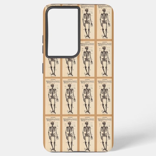 ヴィンテージスケルトン定義 SAMSUNG GALAXYケース (裏面)