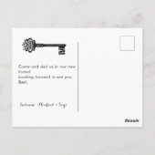 ヴィンテージスケルトン鍵の移行発表 ポストカード (裏面)