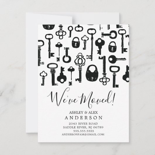 ヴィンテージスケルトン鍵の移行発表 案内状 (正面)