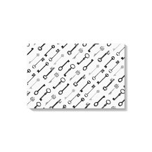 ヴィンテージスケルトン鍵オンキャンバス