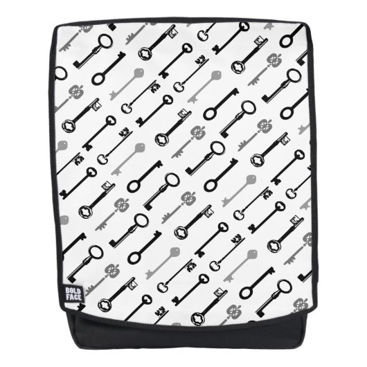 ヴィンテージスケルトン鍵バックパック バックパック (正面)