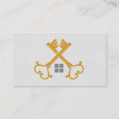 ヴィンテージスケルトン鍵 | 実在地 名刺 (正面)