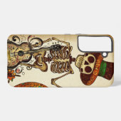 ヴィンテージスケルトン/パンプキンデッドの日 SAMSUNG GALAXYケース (裏面横)