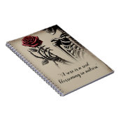 ヴィンテージスケルトン(赤いバラ) ノートブック (右側)