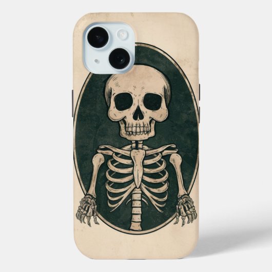 ヴィンテージスケルトン – Just Say Hi Case-Mate iPhoneケース (裏面)