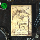 ヴィンテージスケルトンTombstoneゴシックハローウィンパーティ 招待状