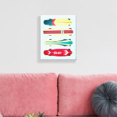 ヴィンテージスケートボード キャンバスプリント (インサイチュ (リビング))