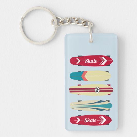 ヴィンテージスケートボード キーホルダー (正面)