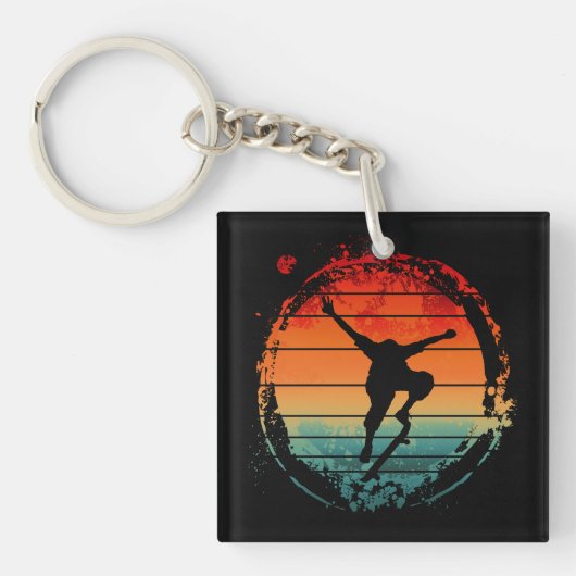 ヴィンテージスケートボード キーホルダー (正面)