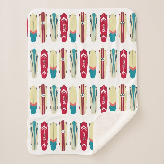 ヴィンテージスケートボード シェルパブランケット (正面)