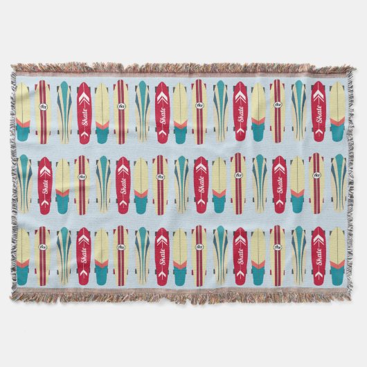 ヴィンテージスケートボード スローブランケット (正面)