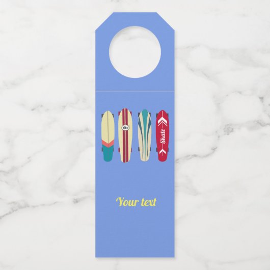 ヴィンテージスケートボード ボトルネックタグ (正面)