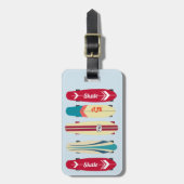 ヴィンテージスケートボード ラゲッジタグ (正面縦)