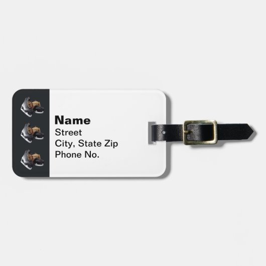 ヴィンテージスケート ラゲッジタグ (正面横)