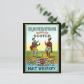 ヴィンテージスコッチウイスキーラベル ポストカード (スタンド正面)