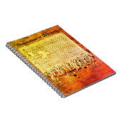 ヴィンテージスコッティッシュアーブロアス羊皮紙宣言 ノートブック (右側)