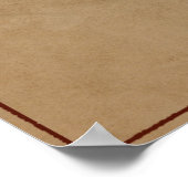 ヴィンテージスコットランドの地図 ポスター (角)