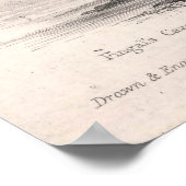 ヴィンテージスコットランドの地質図（1850年） ポスター (角)