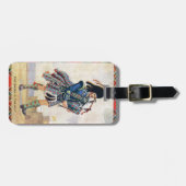 ヴィンテージスコットランドは、バグパイプを後を追います ラゲッジタグ (正面横)