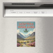 ヴィンテージスコットランドスコットランド高地旅行 マグネット (インサイチュ (食洗機))