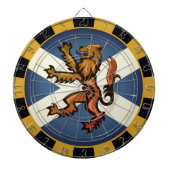 ヴィンテージスコットランドダーツボード&フラッグダーツ/ゲーム ダーツボード (正面)