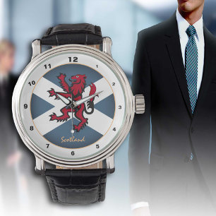 ヴィンテージスコットランド国旗、ライオン&スコットランド/ファッションワ 腕時計