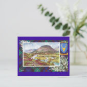 ヴィンテージスコットランド、マッケンジータータンチェック、バラーター ポストカード (スタンド正面)