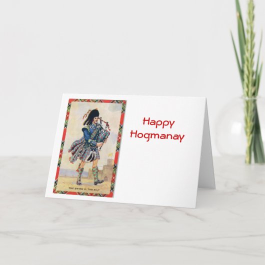 ヴィンテージスコッ後を追ト、バグパイプ カード (正面)