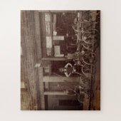 ヴィンテージスコティッシュサイクリングショップG J MacDonald c 1925 ジグソーパズル (縦)