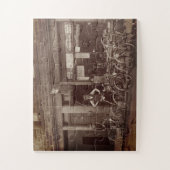 ヴィンテージスコティッシュサイクリングショップG J MacDonald c 1925 ジグソーパズル (縦)