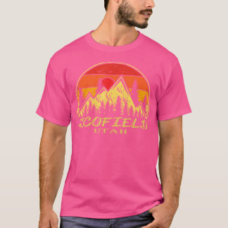 ヴィンテージスコフィールドユタUtマウンテンズハイキングSou Tシャツ