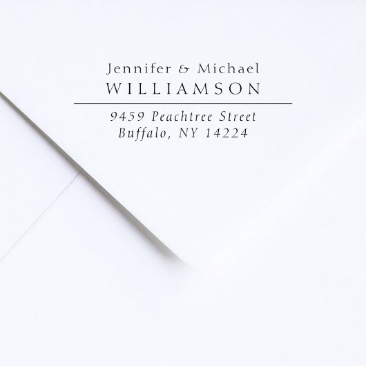 ヴィンテージスシンプルクリプト結婚差出人住所 セルフインキングスタンプ