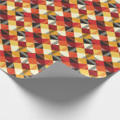 ヴィンテージスシンプルケストライプのース： ラッピングペーパー (角)