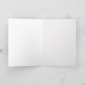 ヴィンテージスズメタカ折り畳みグリーティングカード カード (内部)