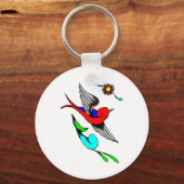 ヴィンテージスズメ キーホルダー (正面)